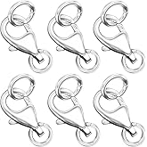OHINGLT 925 Sterling Silver Lobster Claw Clasp with Closed Jump Rings,Necklace Clasps and Closures Suitable for Jewelry Making Necklaces Bracelet