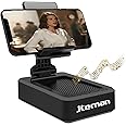 Cell Phone Stand with Wireless Bluetooth Speaker and Anti-Slip Base HD Surround Sound Perfect for Home and Outdoors with Blue