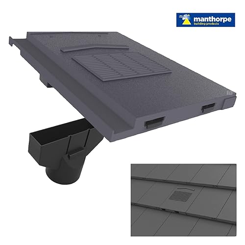 10K Slate Roof Tile Vent Ventilator & Adapter Kit for Extractor fans, Soil Pipes Amazon.co.uk