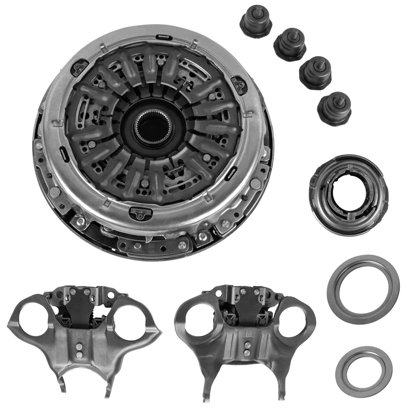 602000800 Hututimo 6DCT250 Auto Transmission Dual Clutch Drum with Release Forks ...