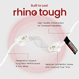 rhinocables ADSL RJ11 Cable 5m White Universal Compatibility Copper Core view 4