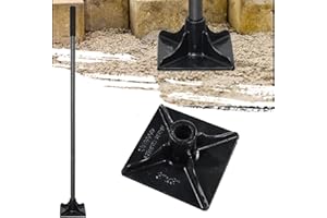 TWINKLETOOL Heavy Duty Steel Tamper Tool with 62 Inch Adjustable Handle Hand Tamper for Efficient Soil Compaction Tamping Asphalt Gravel Sand Stone Dirt Heavy Duty Ground Tamper for Leveling Smoothing Surfaces
