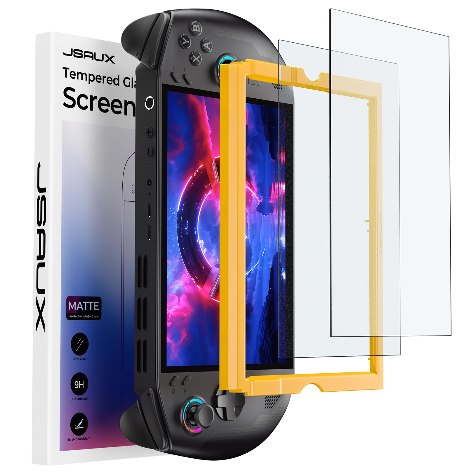 Photo 1 of JSAUX 2-Pack Anti Glare Screen Protector for Legion Go S 8" (2025), Easy to Install with Guiding Frame, 8 inch Full Coverage, Matte Tempered Glass Protector Accessories, Anti-Scratch, Anti-Fingerprint