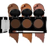 Dermaflage Concealer Palette, Waterproof Color Corrector, 3 Shades - Dark | Full Coverage Cream Concealer, Matte Finish for Face &amp; Body, Hides Dark Circles &amp; Acne, Smudge-Proof, Easy to Apply &amp; Blend