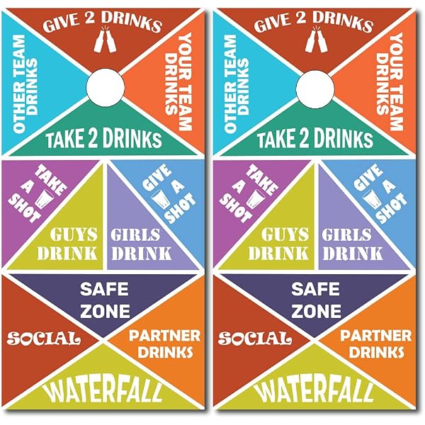 Amazon.com : Drinking Game Cornhole Board Wrap | Vinyl Skins Decal for  Regulation Size Bag Toss Game | (48 x 24 inches) | Tailgating Sports  Accessory | Wrap Only No Board| : Sports & Outdoors