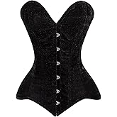 Daisy corsets womens Daisy Corsets Womens Black Velvet Overbust Corset Waist Cincher Bustier & Plus Size