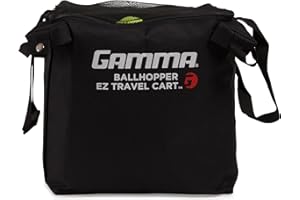 Gamma Ballhopper Premium EZ Tennis Travel Cart Bag – Portable & Compact for Easy Transfer, Unique Securing Metal Snaps, Two H