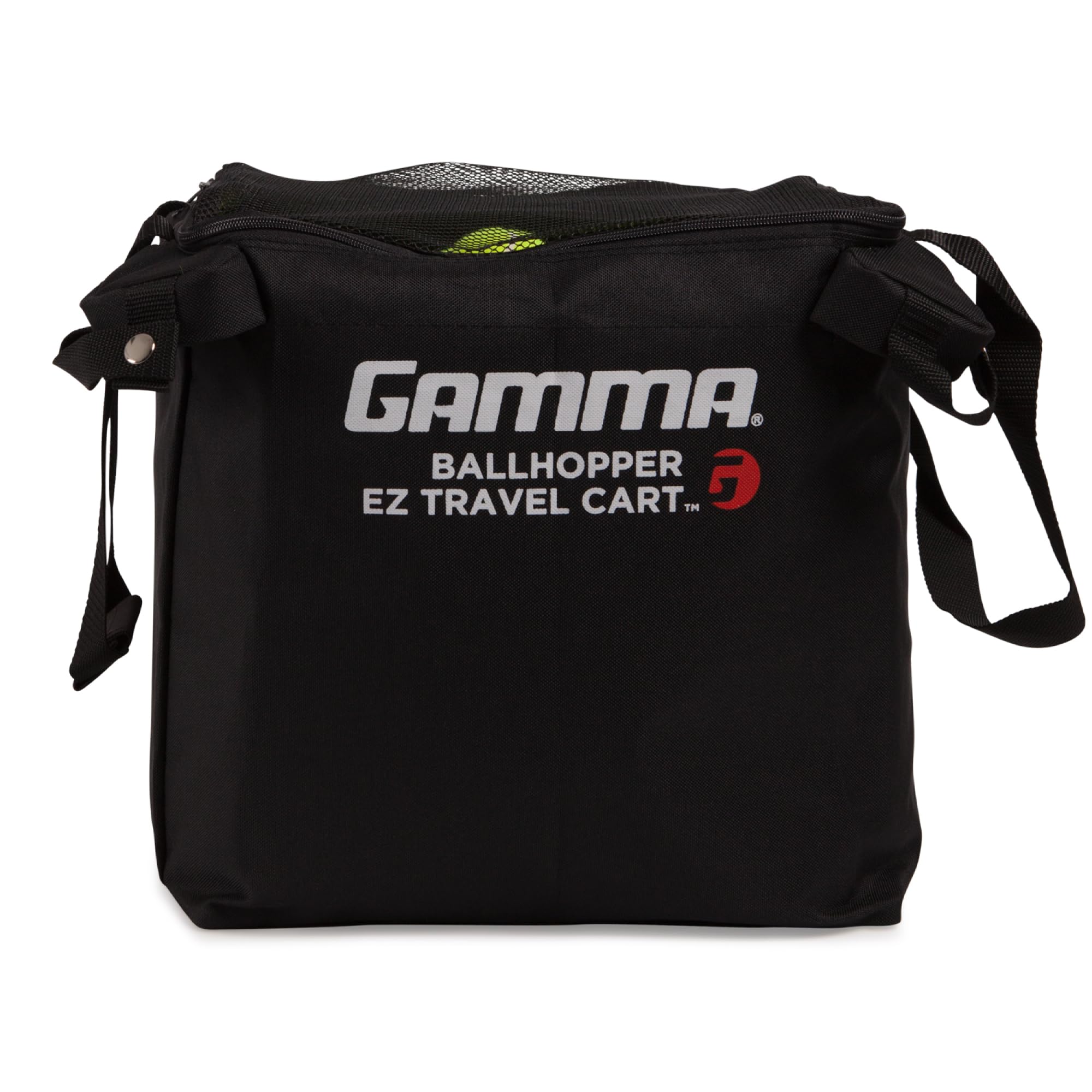 Gamma Sports EZ Travel Cart Pro, Ball Hopper with Premium Carry Case, Holds 120 Pickleball Balls or 150 Tennis Balls, Compact Cart Bag, Tennis, Pickleball, Racquet Sports Equipment, BEZTB00