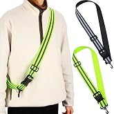 Saintrygo Reflective Sash for Walking | at Night Running Gear High Visibility Safety Reflective Jacket Adjustable Sash for Walking Cycling at Night