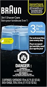 Braun Clean & Renew Refill Cartridges 3 Pack CCR3 for Electric Shaver view 9