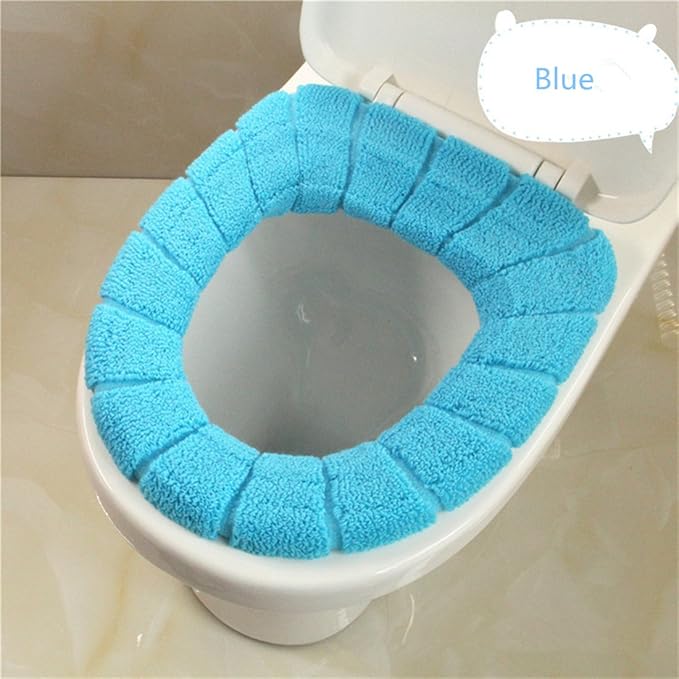 Union Tesco Toilet Seat Cover Soft and Warm Toilet Seat Cushion(Blue