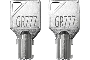NVGUOES 2 Pcs GR777 Tubular Key | Compatibility with Service Panel of Speed Queen Commercial Washer Door/Service Panel/Coin Washing Machine | for Speed Queen Maytag ESD Lock