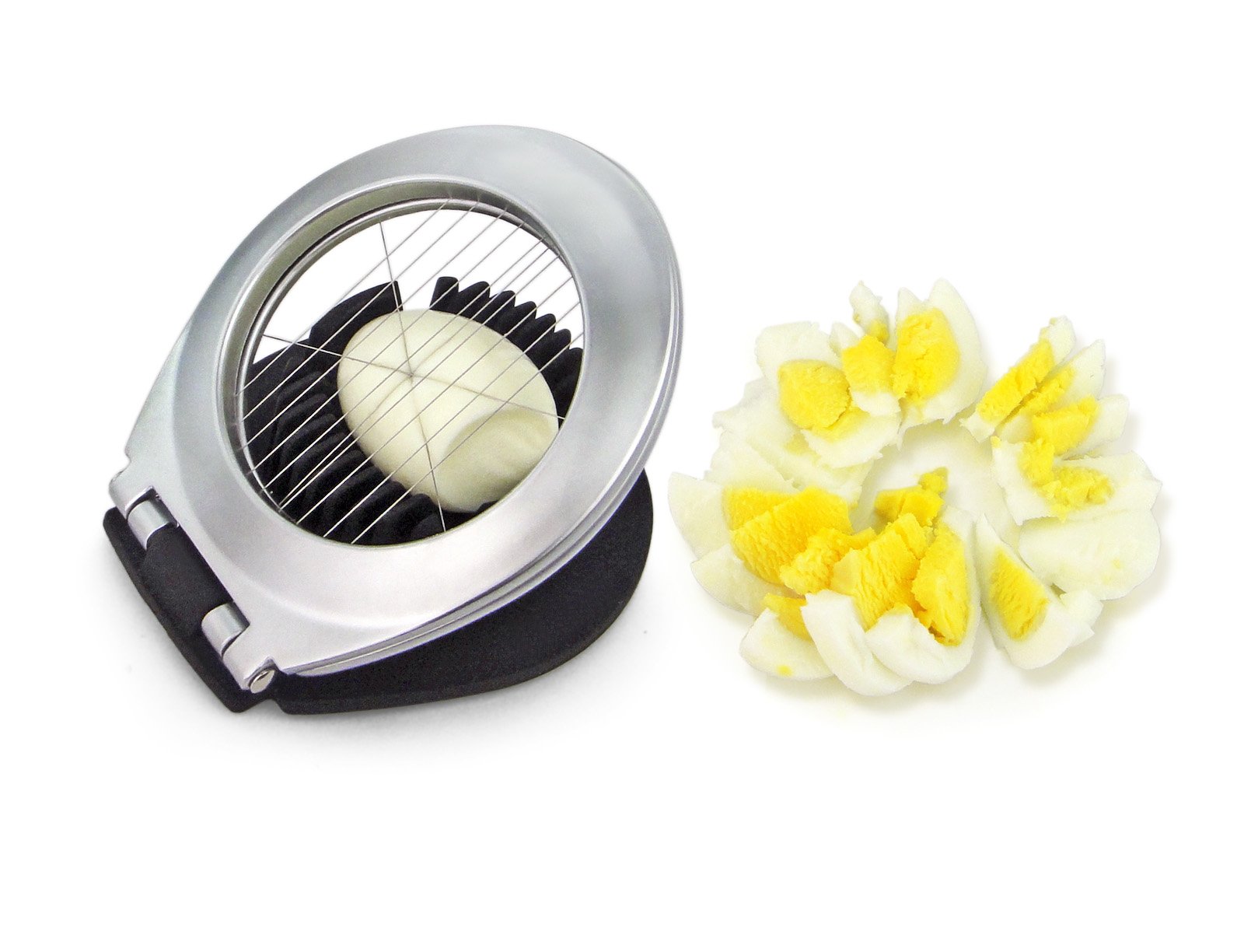 Unique Heavy Duty Hard Boiled Egg Slicer 3 Slicing Styles Also Soft