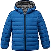 wantdo Boys' Winter Coat Lightweight Puffer Jacket Waterproof Outerwear Hooded