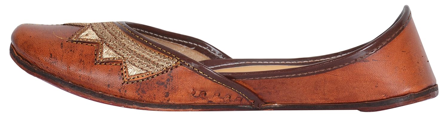 ampereus leather ethnic mojari/jutti for women's and girls