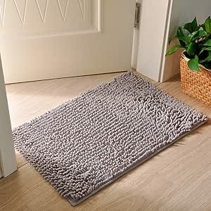 GRZHJK Felpudo de interior felpa, felpudo para puerta delantera