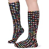 BIOOSTUB World Flags Socks For Women Men Soft Breathable Novelty Crew Socks Athletic Socks Funny Crazy Dress Socks