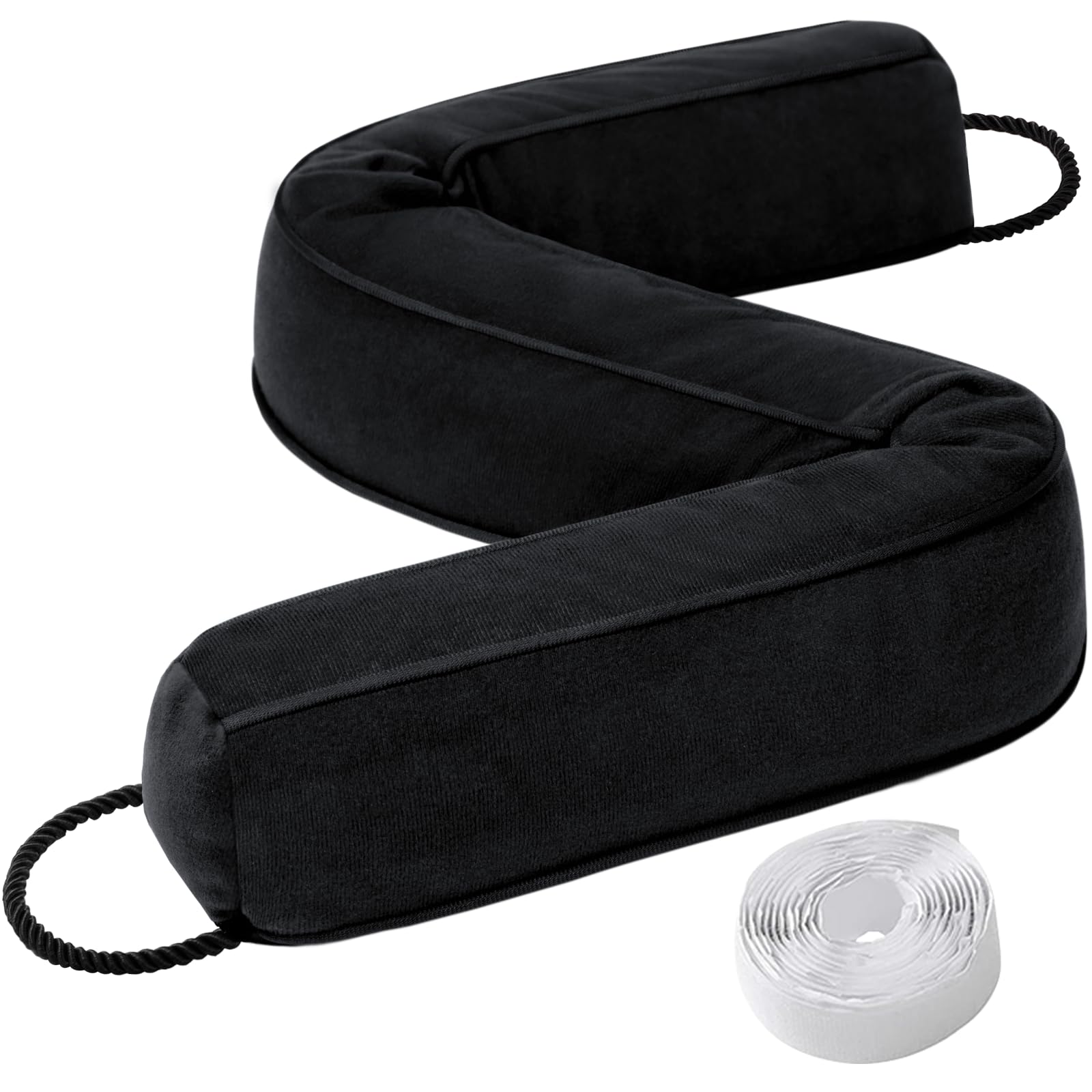 Photo 1 of Weighted Door Draft Stopper for Front Door, Easy to Use Heavy 36 inch Door Bottom Winter Cold Air Draft Blocker, for Exterior, Apartment, Back Door, Fits Door Gap Up to 3”, 2.2lb