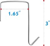 Vantasii 10 Pack Over The Door Hooks for Interior Doors 1.3 to 1.65 Inch view 2