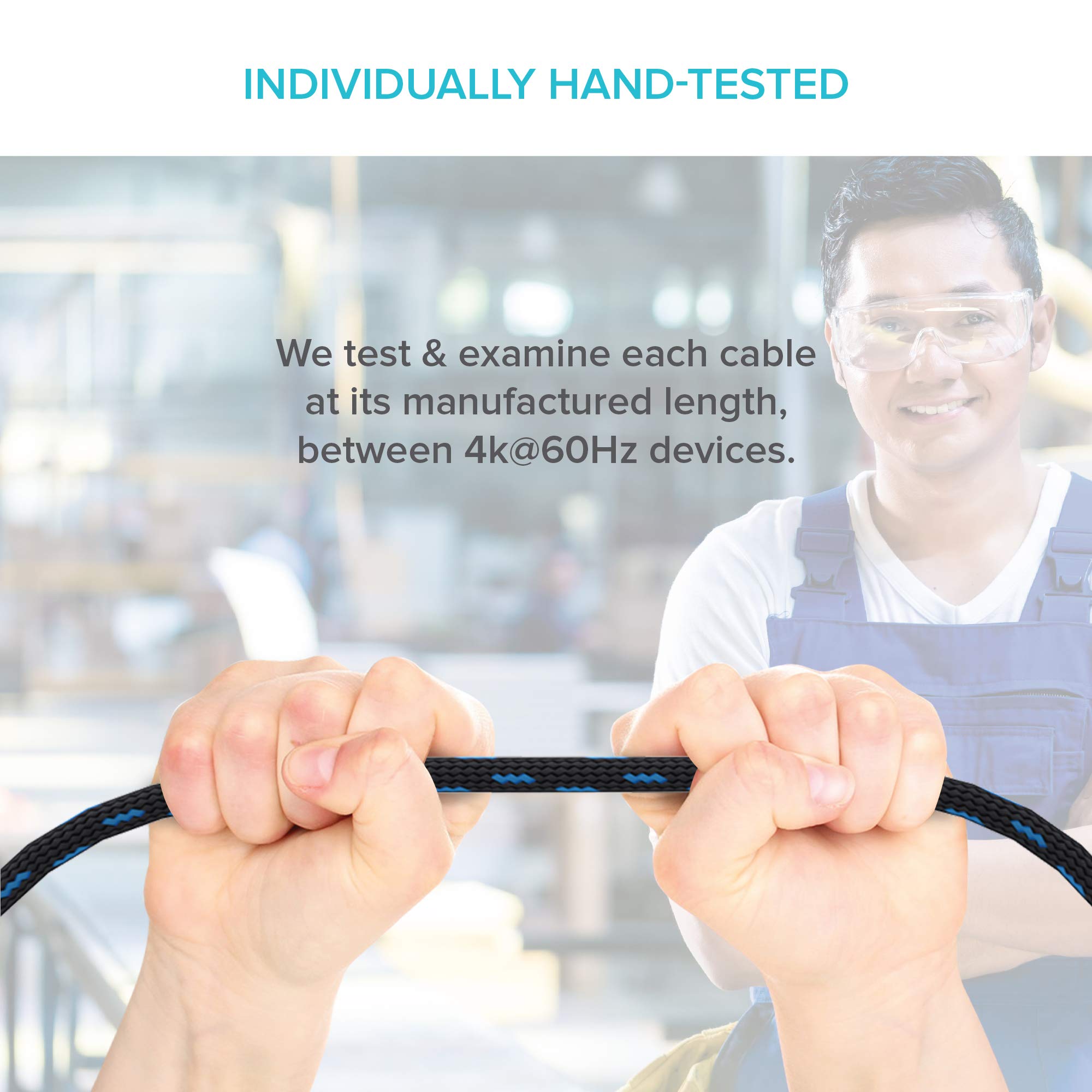 Guardian 0,6m HDMI Kabel / kompatibel mit HDMI 2.0a/b, 2.0, 1.4a (Ultra HD, 4K, 3D, Full HD, 1080p, HDR, ARC, Highspeed mit Ethernet)