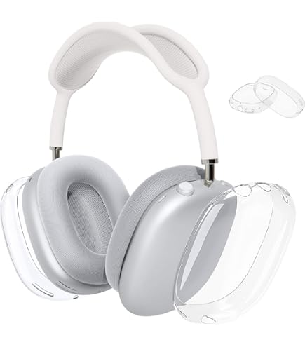 AirPods Max ホワイト 本体とケース Amazon.com: Silicone Case Cover for AirPods Max Headphones,Clear