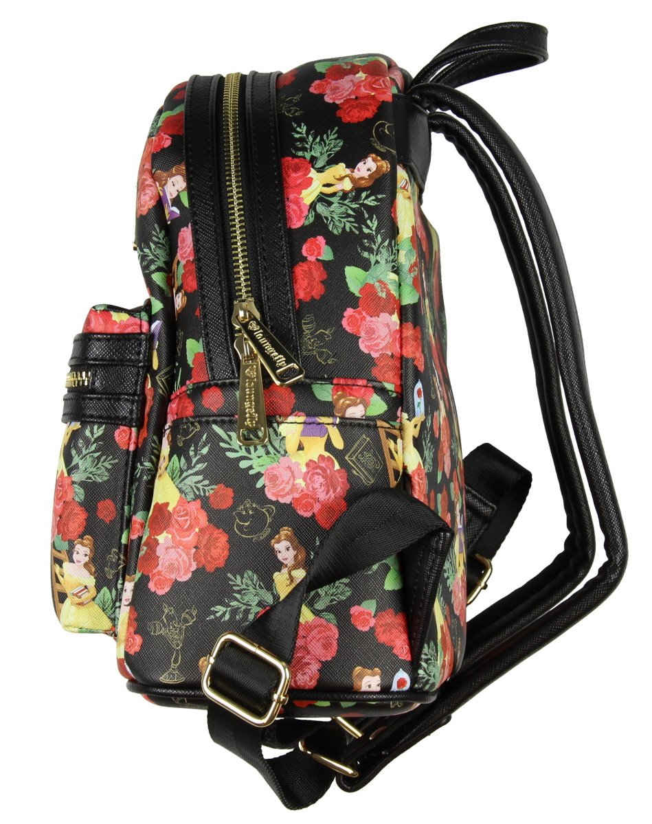 Loungefly X Disney Belle Roses AOP Mini Backpack