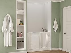 ANZZI Walk In Tub 53'' x 30'' Right Drain Oriented