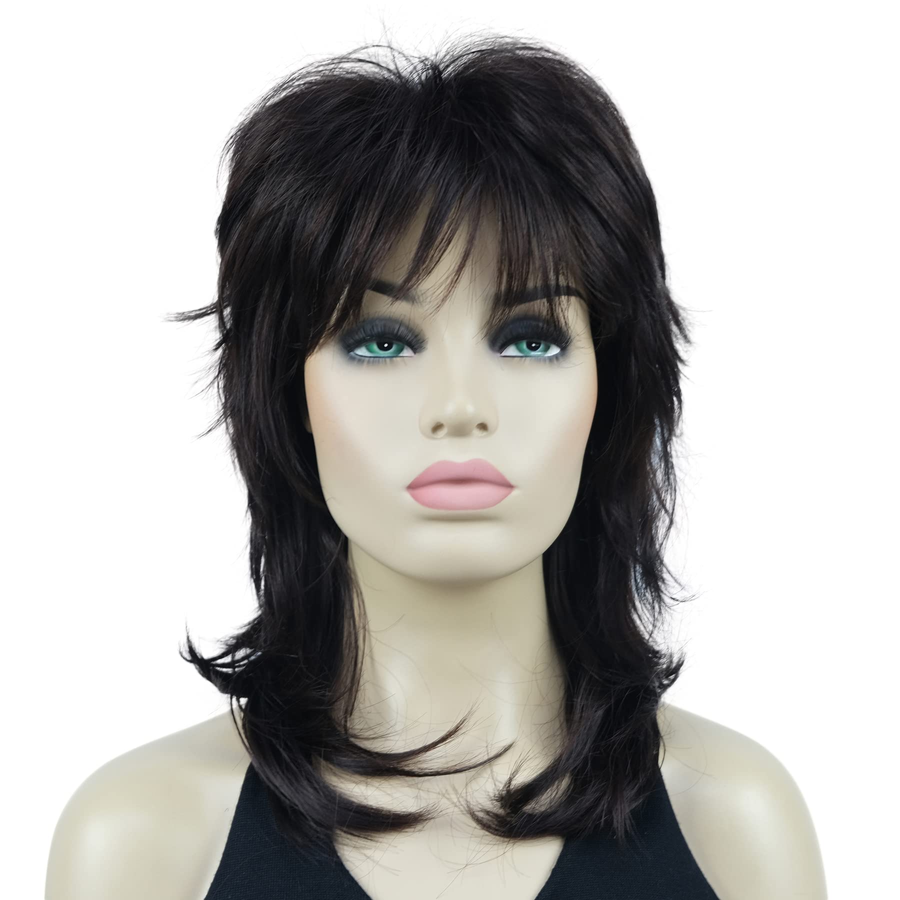 Lydell Long Soft Shaggy Layered Classic Cap Full Synthetic Wigs (2SP33 Brown Mix)