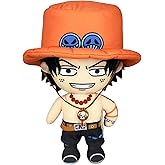 Great Eastern Entertainment One Piece - Portgas D. Ace (Face Changing) Plush 8" H