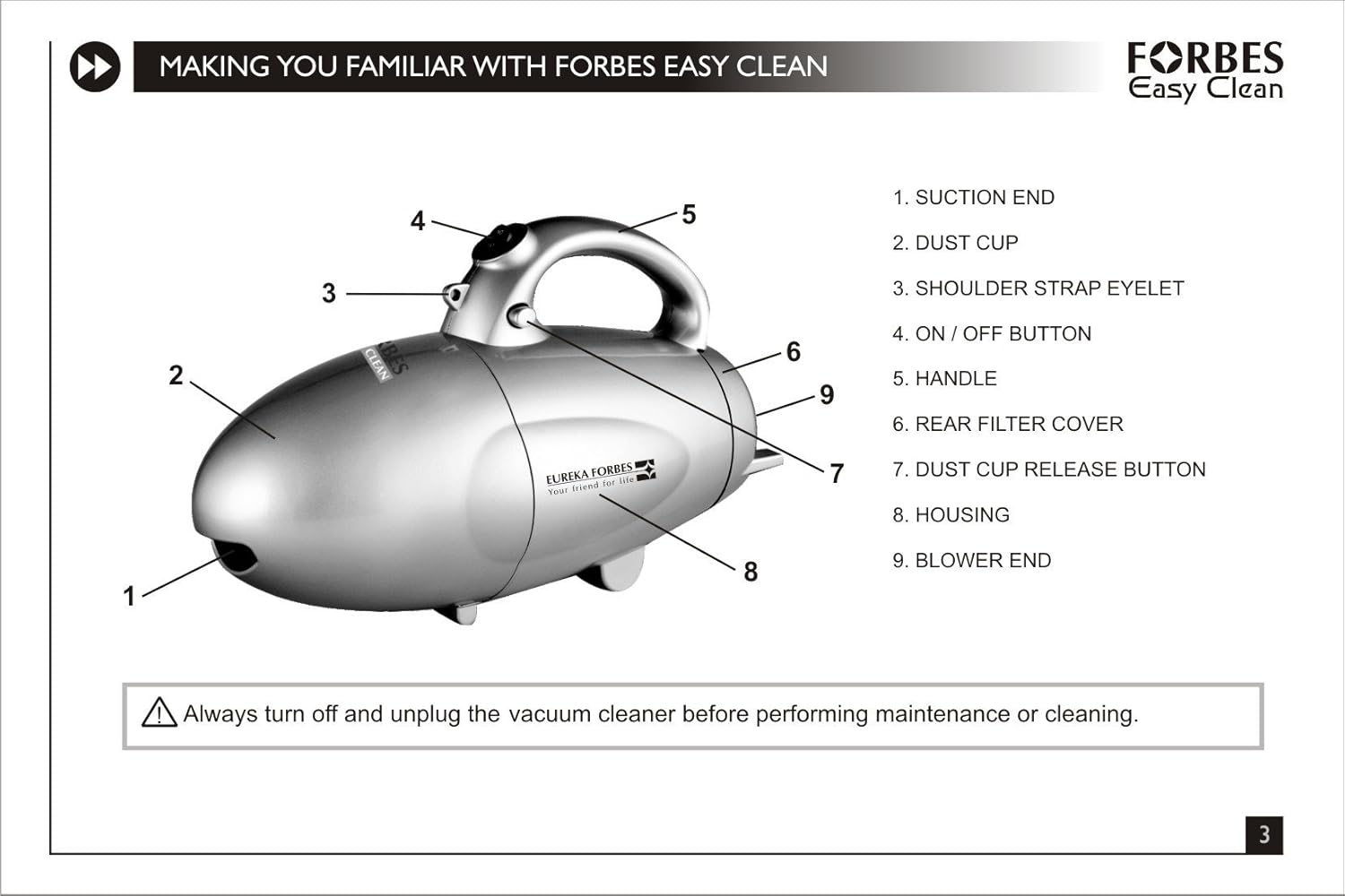 Eureka Forbes Easy Clean Plus Vacuum Cleaner, Red: Amazon.in: Home & Kitchen