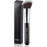 Angled Kabuki Foundation Brush Professional Face Sculpting &amp; Blending Tool | Dense Synthetic Makeup Brush for Liquid,Cream &amp; Powder, All-in-One Contour,Bronzer &amp; Blush Applicator