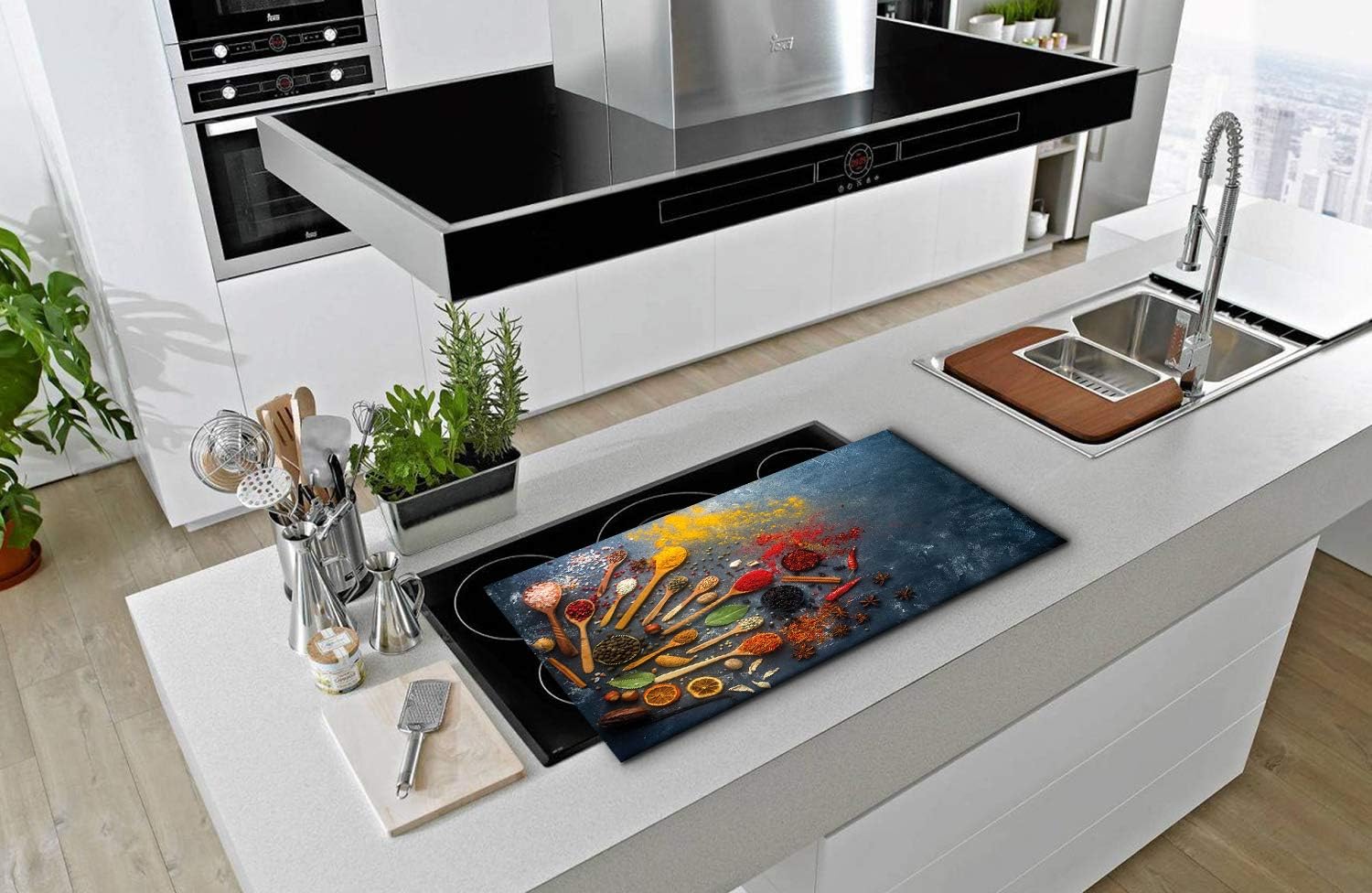 Griglia Protezione Piano Cottura Bremermann | Per Fornelli Fino 60cm | Nero, Montaggio A Morsetto - Foto 14