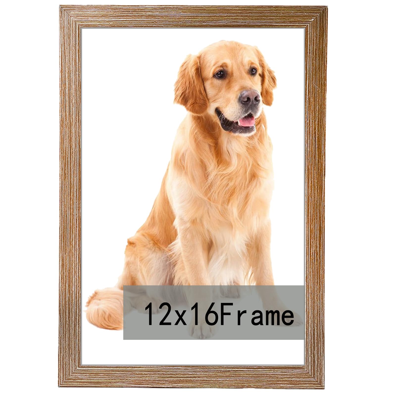 Photo 1 of *SCRATCHED*RUN HELIX 12x16 Picture Frame Brown - Polished Plexiglass, Wall-Mountable, Hanging Kit Included. Suited for Family Portraits, Scenic Landscapes, Wedding Shots & More. Durable, Stylish, Adorns Home.