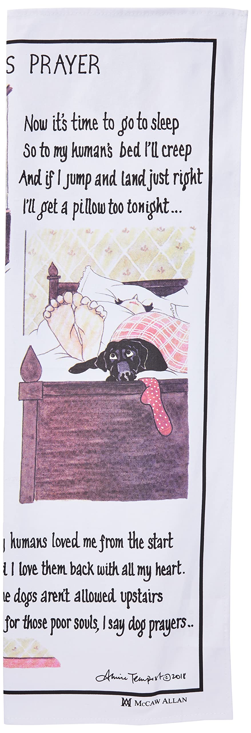 Samuel Lamont A Dog's Prayer Cotton Tea Towel UK