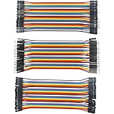 RGBZONE 120pcs 15CM Multicolored Dupont Wire 40-pin Male to Male, 40 pin Male to Female, 40pin Female to Female Solderless Br