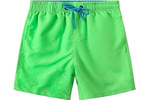 SERENYOU Boys Swim Trunks Boys' Fun Beach Board Shorts 5-14 Years
