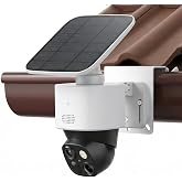 Gutter Mount Bracket Compatible with eufy Security SoloCam S340/E30/E42, eufy Security 4G LTE Cam S330, No-Drill Outdoor mounting Bracket for eufy Camera, Protect Cam Away from Gutter When Rains