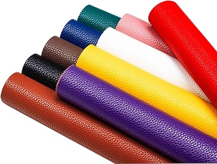 Amazon Com Mecan Faux Leather Fabric Sheet Solid Pu Synthetic