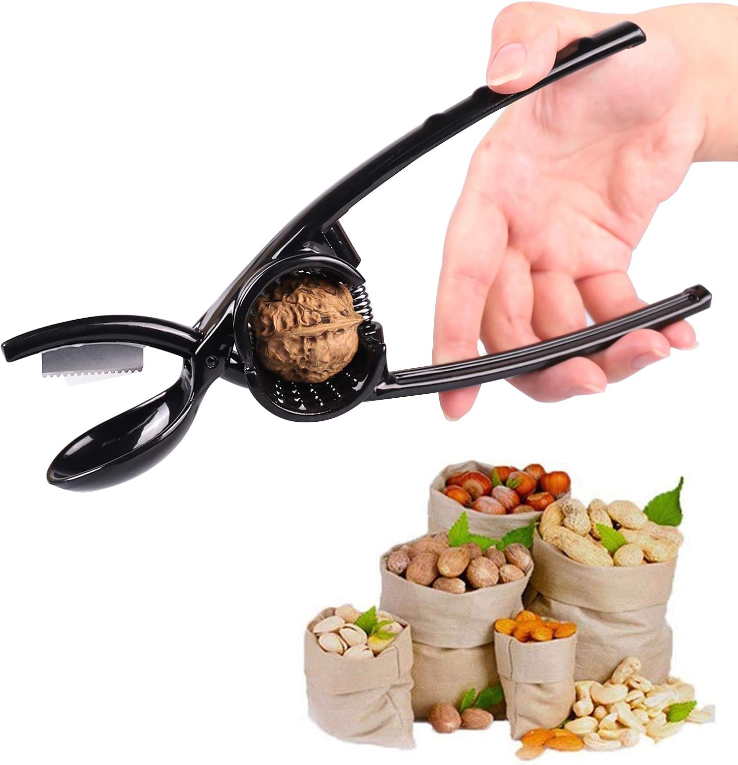 Nutcracker Nuts Tool, 2in1 Pecan Walnut Plier & Chestnut Cutter