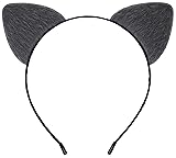 Bonnie Z. Leonardo Furry Padded Grey Cat Ears
