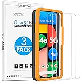 OMOTON [3-Pack] Screen Protector for Google Pixel 4a 5G 6.2 Inch [Not Fit for Pixel 4a 4G], Tempered Glass Screen Protector f