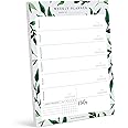 Bliss Collections Weekly Planning Pad, Desk Calendar - Greenery - Undated Tear-Off Sheets Notepad - Calendar, Organizer, Scheduler for Goals, Tasks, Ideas, Notes & To-Do Lists - 8.5" x 11", 50 Sheets