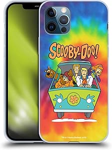 Head Case Designs Officially Licensed Scooby-Doo Tie Dye Mystery Inc. Soft Gel Case Compatible with Apple iPhone 12 / iPhone 12 Pro