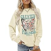 Sulayesh Christian Jesus Sweatshirts for Women Religious Faith God Bible Verse Shirts Boho Butterfly Graphic Pullover Tops
