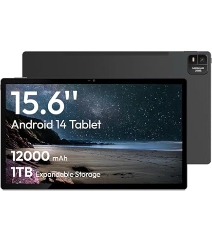 Amazon.com : MESWAO 2025 15.6 Inch Pro Android 14 Large Tablet