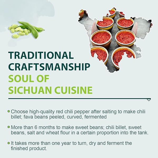 SOEOS SICHUAN BROAD BEAN PASTE WITH CHILI OIL 28.22OZ (800G), HONGYOU DOUBANJIANG, PIXIAN DOUBANJIANG CHILI PASTE, INGREDIENT FOR SICHUAN CUISINE, FERMENTED BEAN PASTE, RED BEAN PASTE, CHILI PASTE.