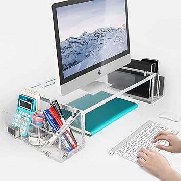 Amazon Co Jp メティヤ モニター台 アクリル 机上台 スマホ キーボード収納 モニタースタンド ノートパソコンスタンド 卓上整理 文房具 小物入れ 人間工学デザイン Pc作業にサポート 耐荷重27kg クリア パソコン 周辺機器 Amazon Co Jp メティヤ モニター台 アクリル 机上台 スマホ キーボード収納 モニタースタンド ノートパソコンスタンド 卓上整理 文房具 小物入れ 人間工学デザイン Pc作業にサポート 耐荷重27kg クリア パソコン 周辺機器
