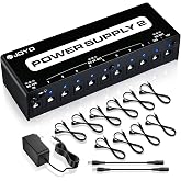 JOYO Guitar Pedal Power Supply 10 Isolated Output JP-02 | DC Outputs 9V 12V 18V with Short Circuit Protection, Low Noise for Pedalboard Effects Chains