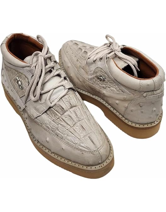 Bashwood Handmade Artificial Ostrich Leather Shoes For Men 717yGRq8gRL._AC_UY900_.jpg main image 3
