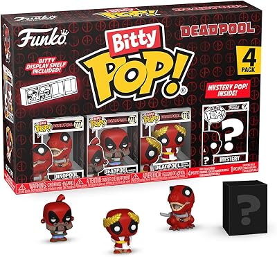 Funko Bitty POP 4 Pack Marvel Deadpool Dinopool Barista Brand Funko